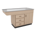 SterilSteelPass 60" Dry Table Counter with Inner Lip and Pass-Through Drawers - Kaemark