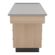 SterilSteelPass 60" Dry Table Counter with Inner Lip and Pass-Through Drawers - Kaemark