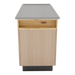SterilSteelPass 60" Dry Table Counter with Inner Lip and Pass-Through Drawers - Kaemark