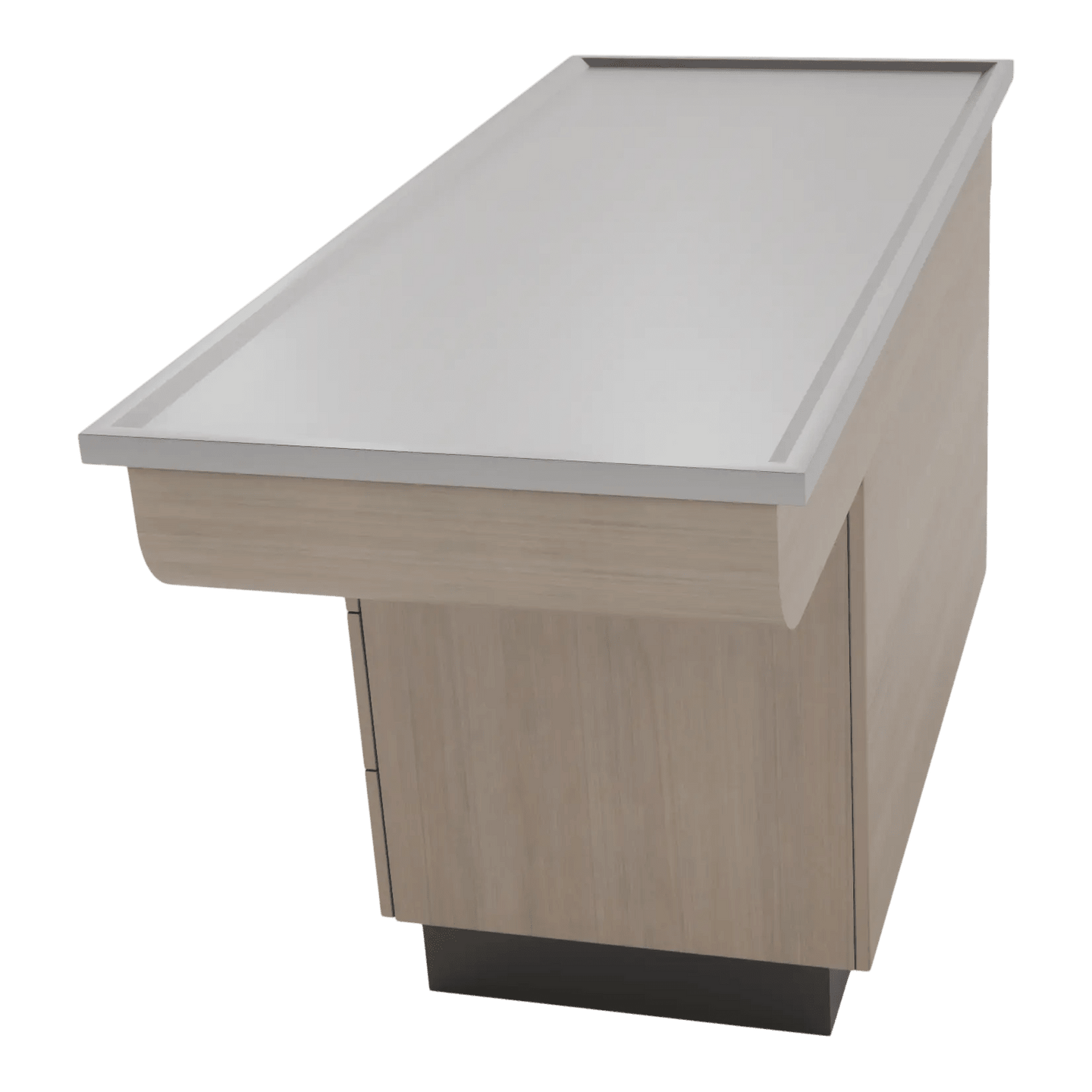 SterilSteel 60" Dry Table Counter with Inner Lip - Kaemark