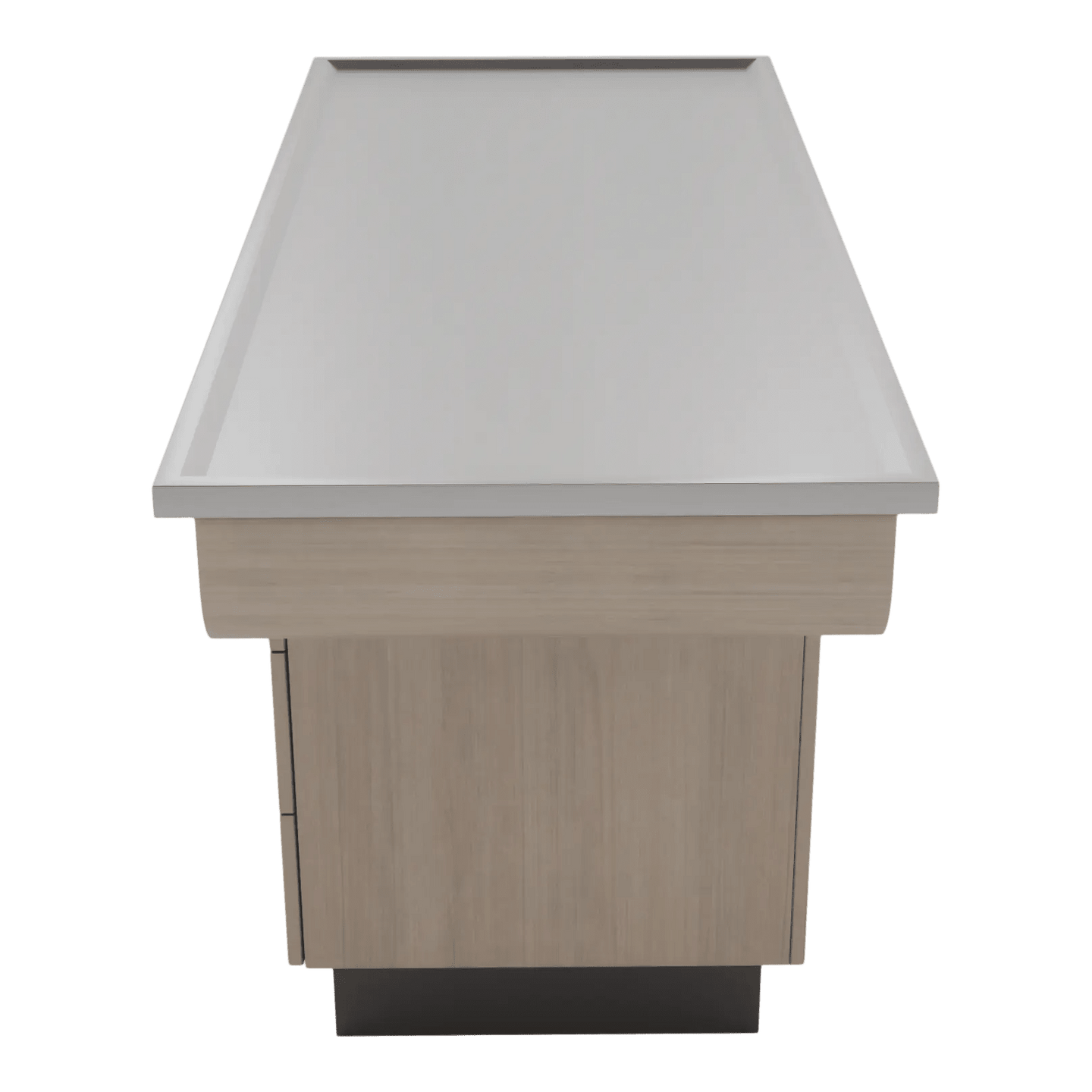 SterilSteel 60" Dry Table Counter with Inner Lip - Kaemark