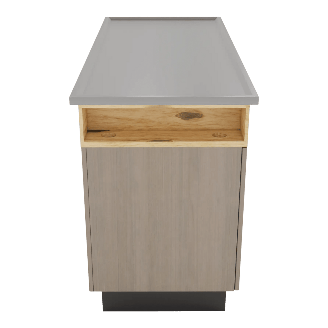 SterilSteel 60" Dry Table Counter with Inner Lip - Kaemark