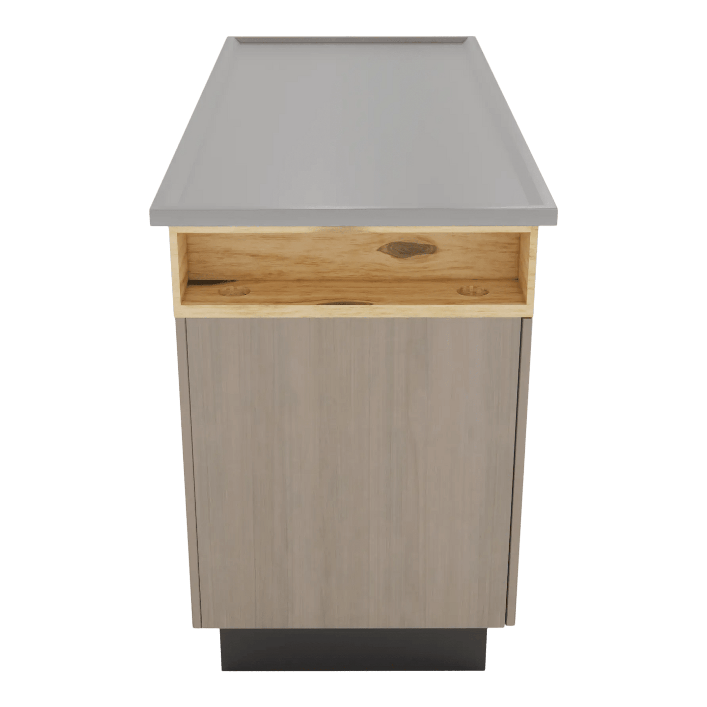 SterilSteel 60" Dry Table Counter with Inner Lip - Kaemark