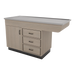 SterilSteelPass 60" Dry Table Counter with Inner Lip and Pass-Through Drawers - Kaemark