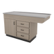 SterilSteelPass 60" Dry Table Counter with Inner Lip and Pass-Through Drawers - Kaemark