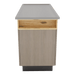 SterilSteelPass 60" Dry Table Counter with Inner Lip and Pass-Through Drawers - Kaemark