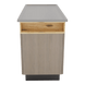 SterilSteelPass 60" Dry Table Counter with Inner Lip and Pass-Through Drawers - Kaemark