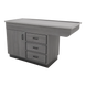 SterilSteelPass 60" Dry Table Counter with Inner Lip and Pass-Through Drawers - Kaemark