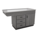 SterilSteelPass 60" Dry Table Counter with Inner Lip and Pass-Through Drawers - Kaemark