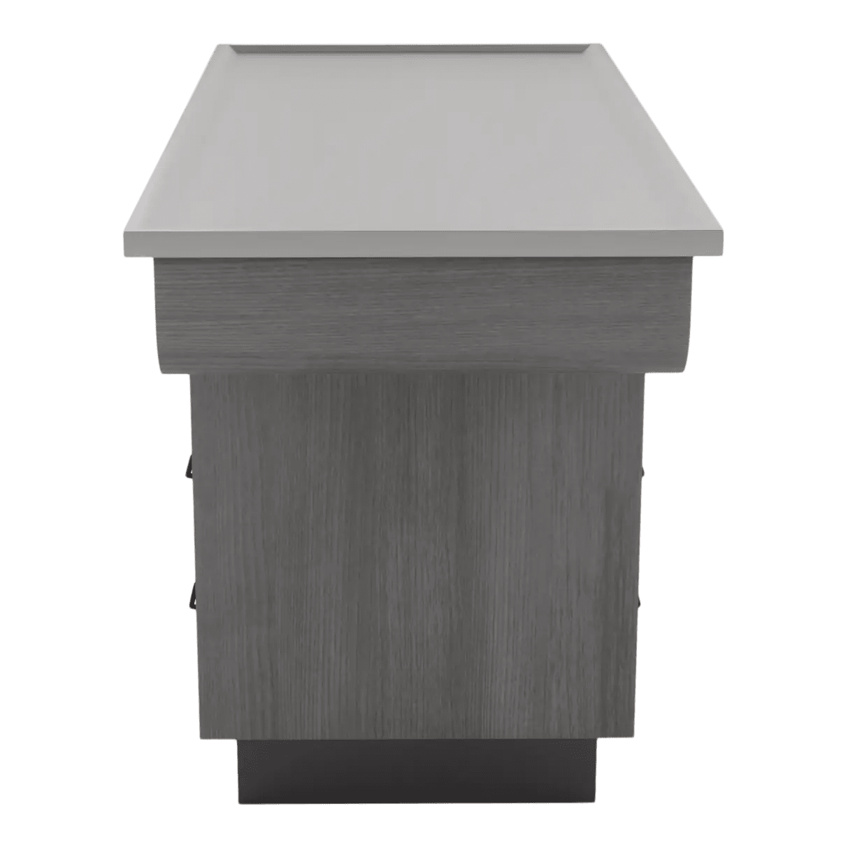 SterilSteelPass 60" Dry Table Counter with Inner Lip and Pass-Through Drawers - Kaemark