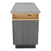 SterilSteelPass 60" Dry Table Counter with Inner Lip and Pass-Through Drawers - Kaemark
