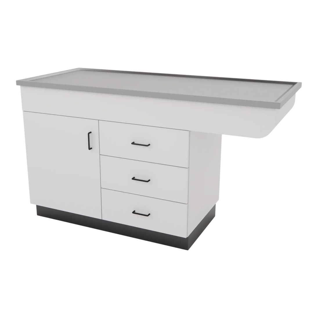 SterilSteel 60" Dry Table Counter with Inner Lip - Kaemark