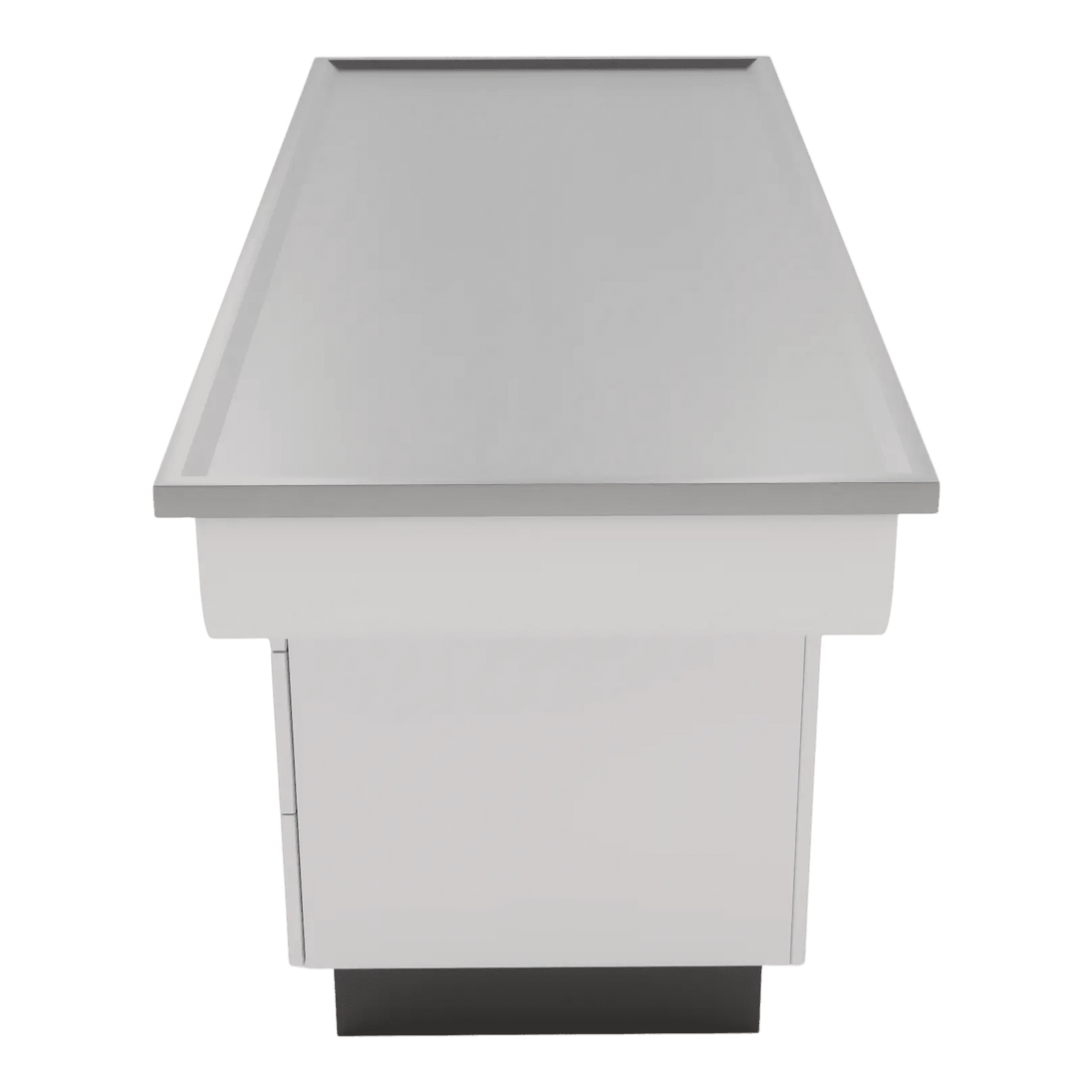 SterilSteel 60" Dry Table Counter with Inner Lip - Kaemark