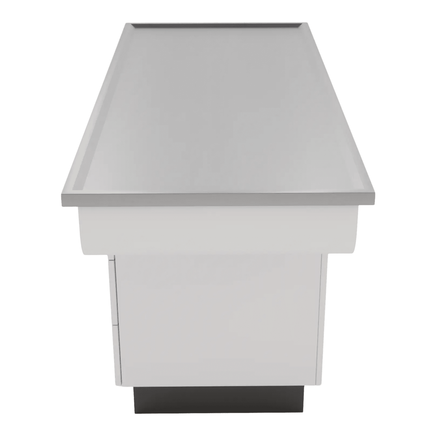 SterilSteel 60" Dry Table Counter with Inner Lip - Kaemark