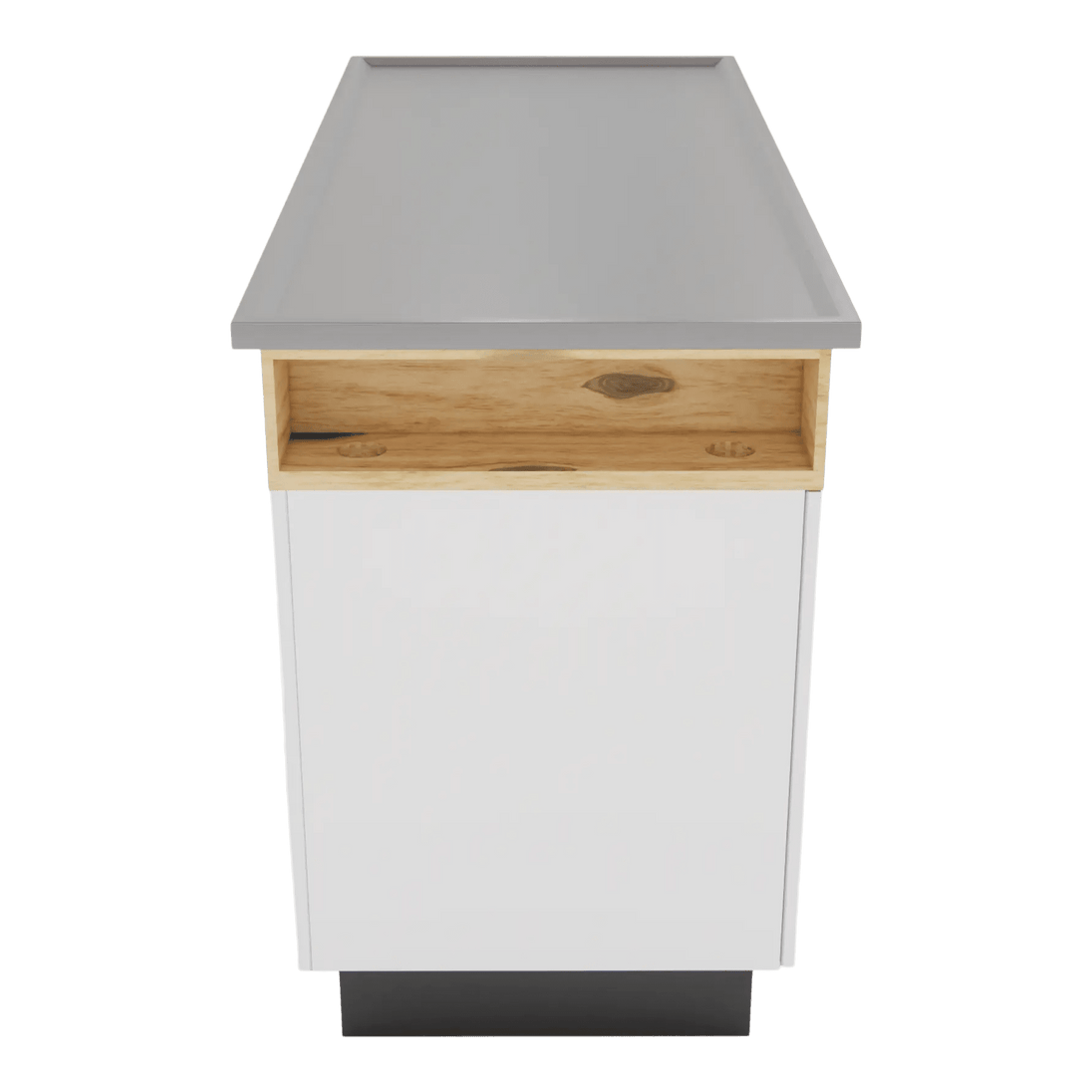 SterilSteel 60" Dry Table Counter with Inner Lip - Kaemark