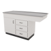 SterilSteelPass 60" Dry Table Counter with Inner Lip and Pass-Through Drawers - Kaemark