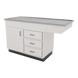 SterilSteelPass 60" Dry Table Counter with Inner Lip and Pass-Through Drawers - Kaemark