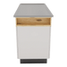 SterilSteelPass 60" Dry Table Counter with Inner Lip and Pass-Through Drawers - Kaemark