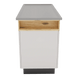 SterilSteelPass 60" Dry Table Counter with Inner Lip and Pass-Through Drawers - Kaemark