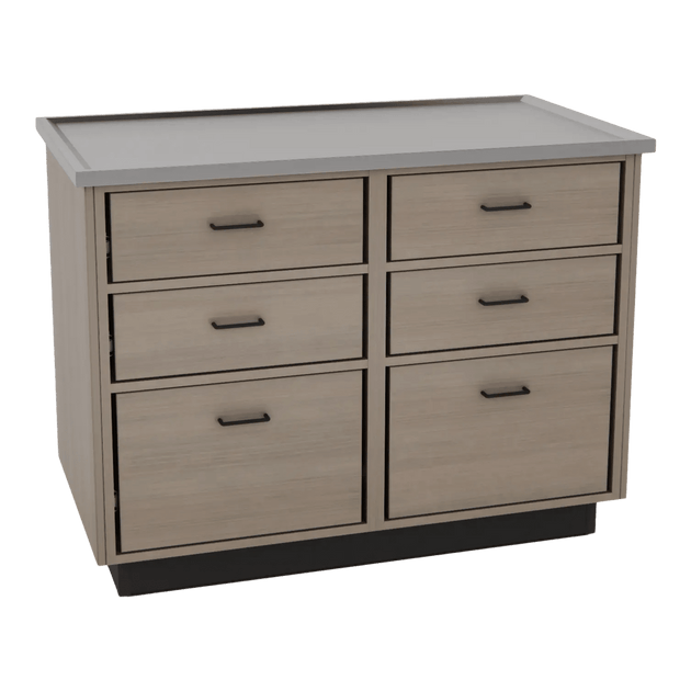 SterilSteelPass 48" Veterinary Clinic Dry Table with Pass-through Drawers - Kaemark