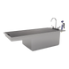 DuraSteel Split Level Wet Table Stainless Insert - Kaemark