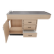 DuraSteel ProPass 5' Wet Table on Laminate Base with Passthrough Drawers - Kaemark