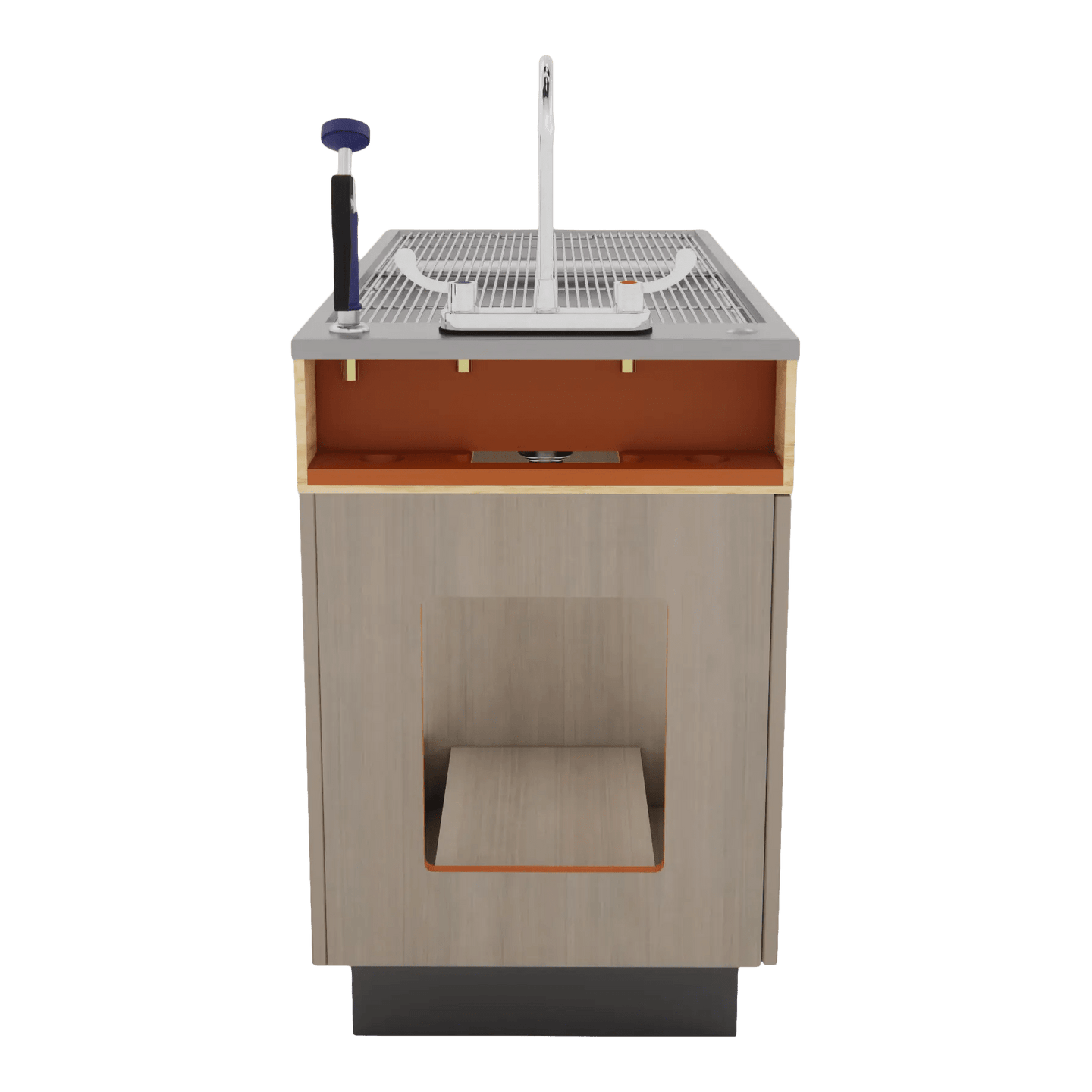 DuraSteel Pro2 5' Wet Table on Laminate Base - Kaemark