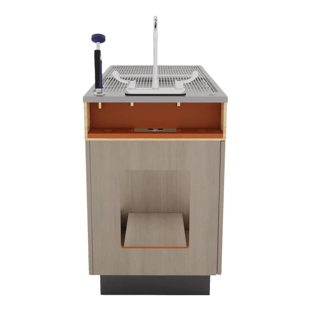 DuraSteel Pro2 5' Wet Table on Laminate Base - Kaemark