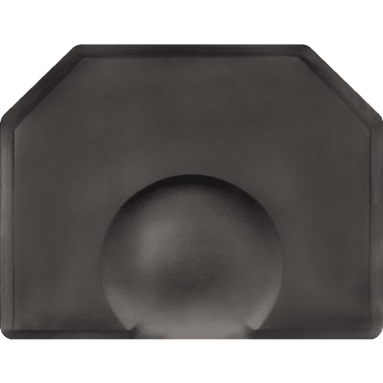 Kurative Anti Fatigue Mat 4′ X 5′ – Black with Chair Depression - Kaemark