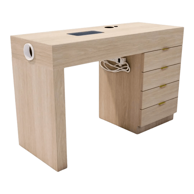 Eva Nail Table with 4 Drawers - Kaemark