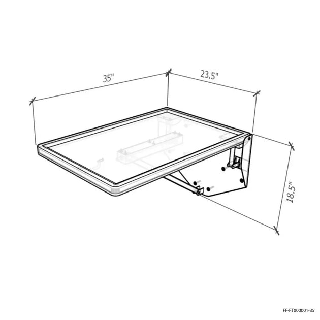 FlexFold35 - 35" Stainless Exam Table - Kaemark