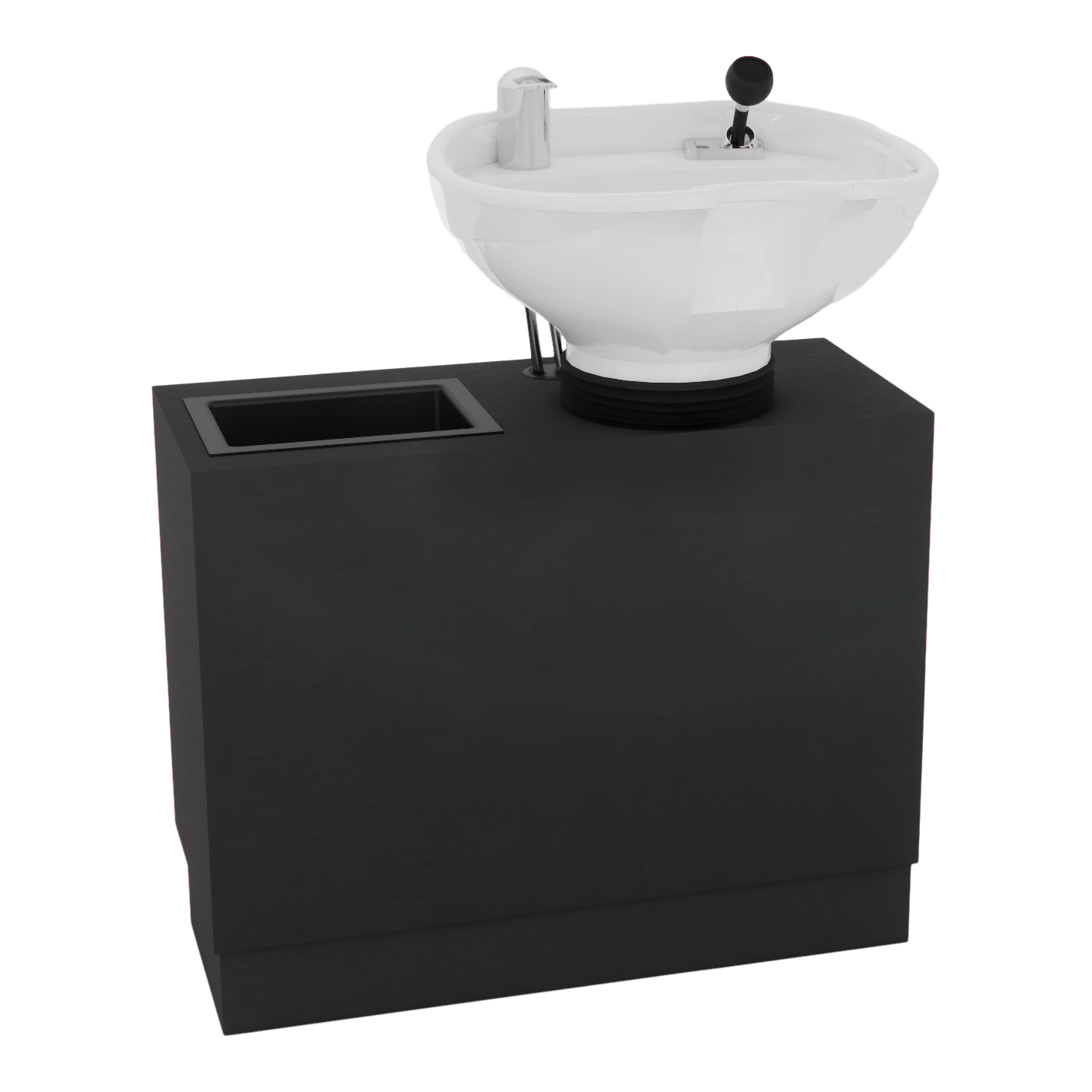 Frost Backwash Shampoo Cabinet with Tilt-Bowl - Kaemark