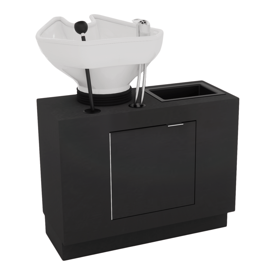 Frost Backwash Shampoo Cabinet with Tilt-Bowl - Kaemark