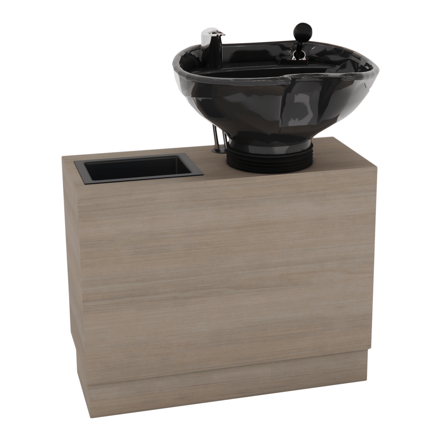 Frost Backwash Shampoo Cabinet with Tilt-Bowl - Kaemark