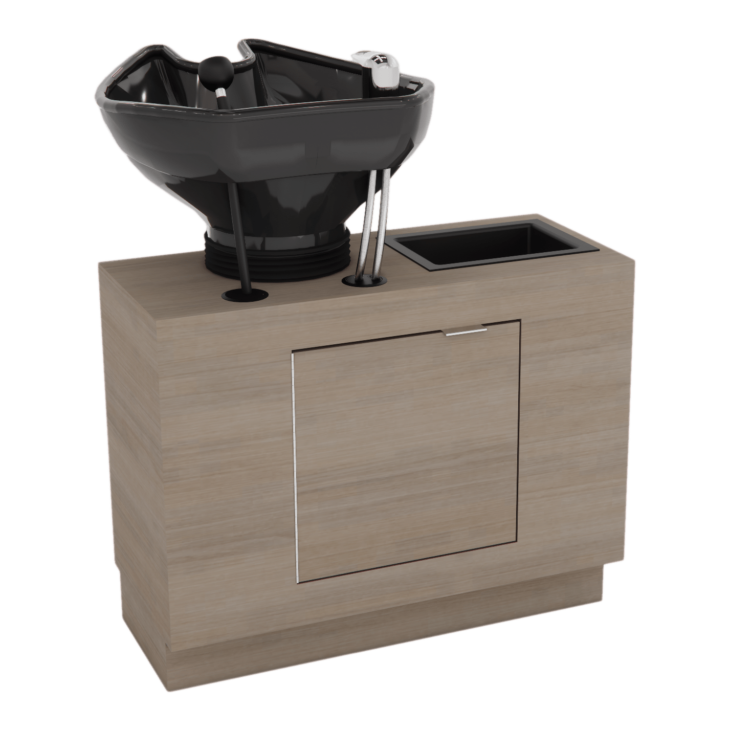 Frost Backwash Shampoo Cabinet with Tilt-Bowl - Kaemark