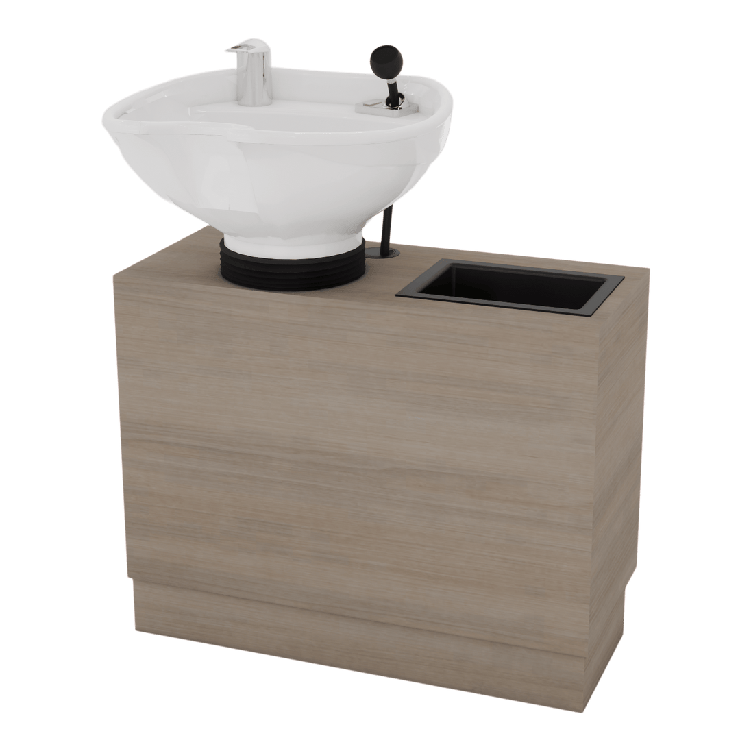 Frost Backwash Shampoo Cabinet with Tilt-Bowl - Kaemark