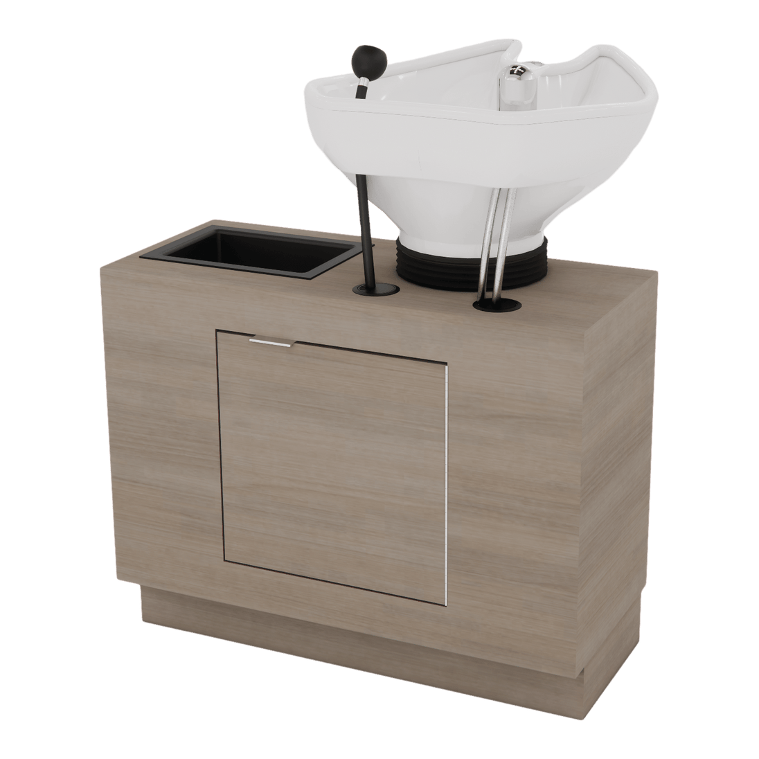 Frost Backwash Shampoo Cabinet with Tilt-Bowl - Kaemark