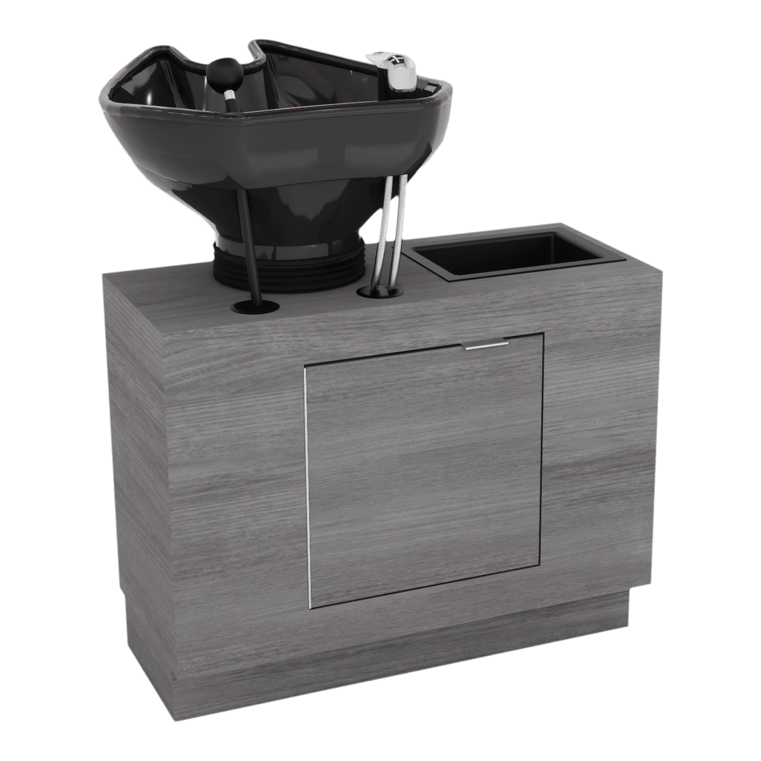 Frost Backwash Shampoo Cabinet with Tilt-Bowl - Kaemark