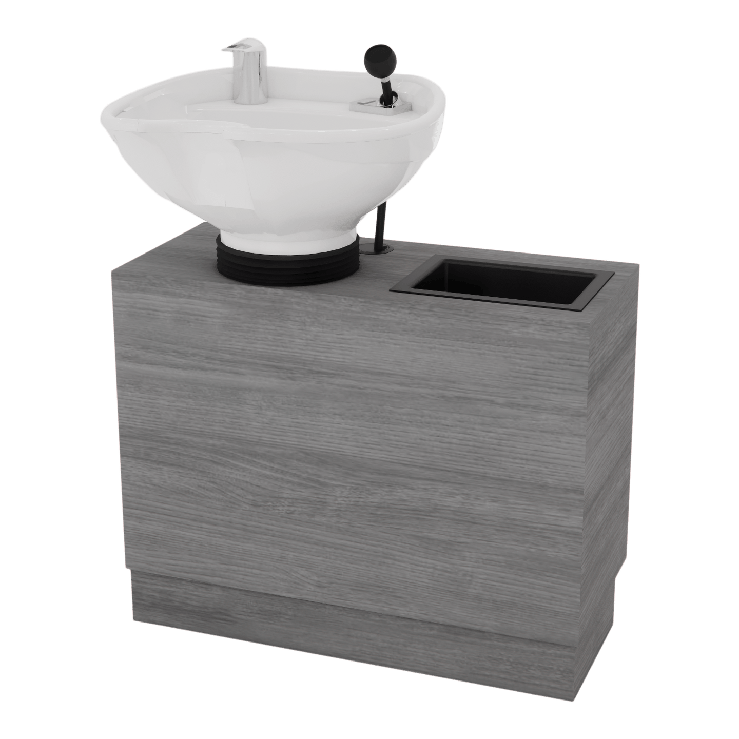 Frost Backwash Shampoo Cabinet with Tilt-Bowl - Kaemark