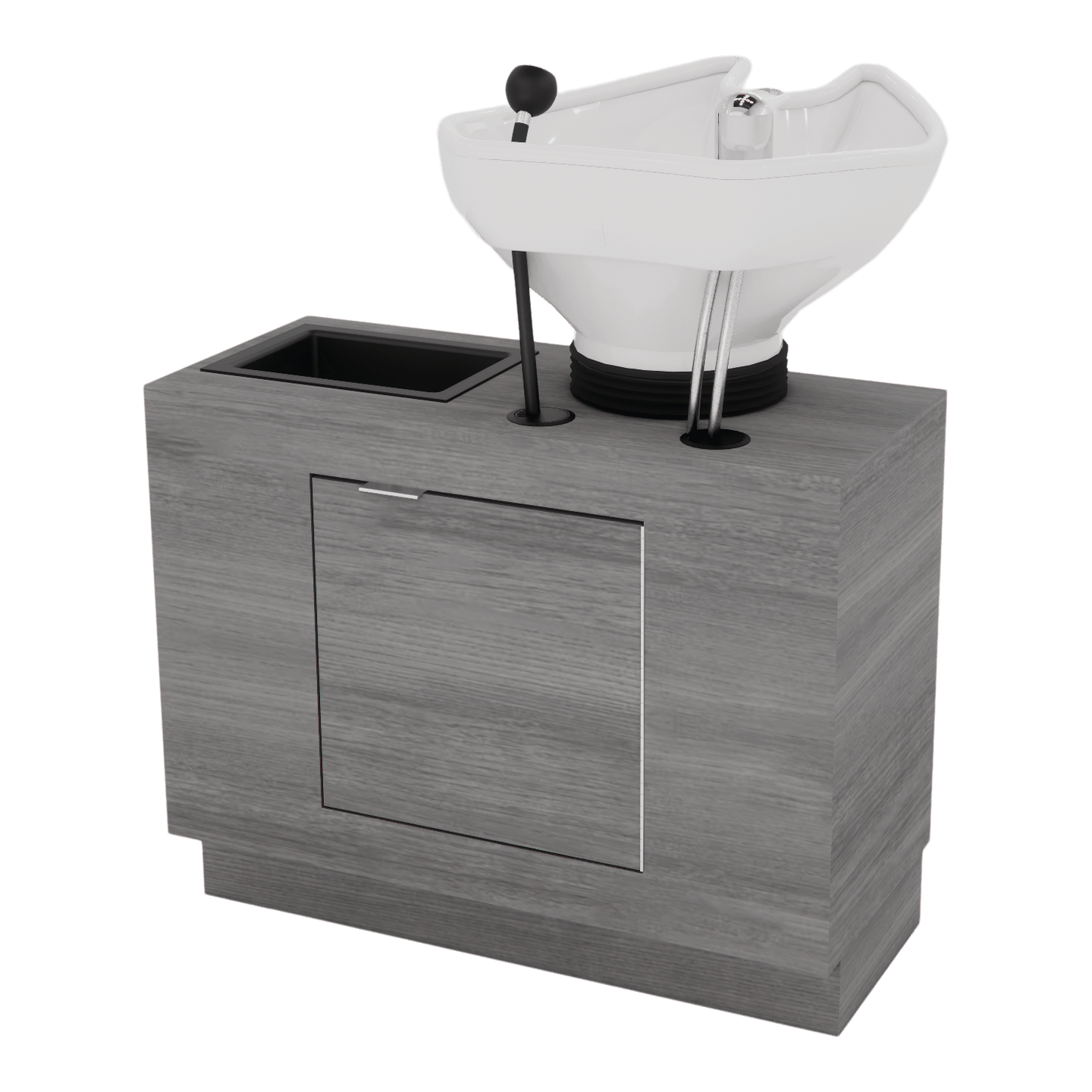 Frost Backwash Shampoo Cabinet with Tilt-Bowl - Kaemark