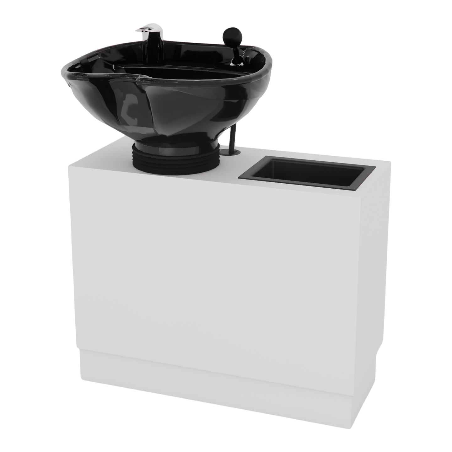Frost Backwash Shampoo Cabinet with Tilt-Bowl - Kaemark