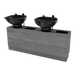 Frost Double Backwash Unit with Bottle Wells and Tilt Bowls - Kaemark