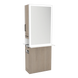 Glo Double Operator Styling Station with Slide-out Appliance Holder, Solid Surface Shelf, and Silver Rectangle Glo Mirror - Kaemark