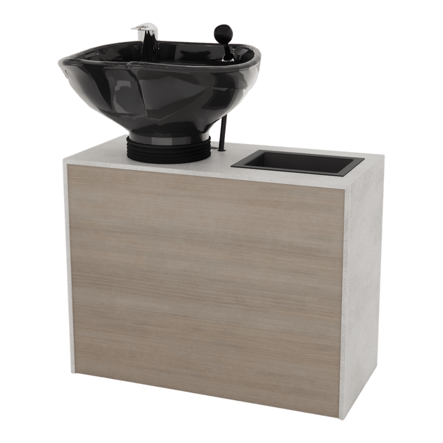 Glo Shampoo Backwash with Solid Surface Waterfall Top - Kaemark