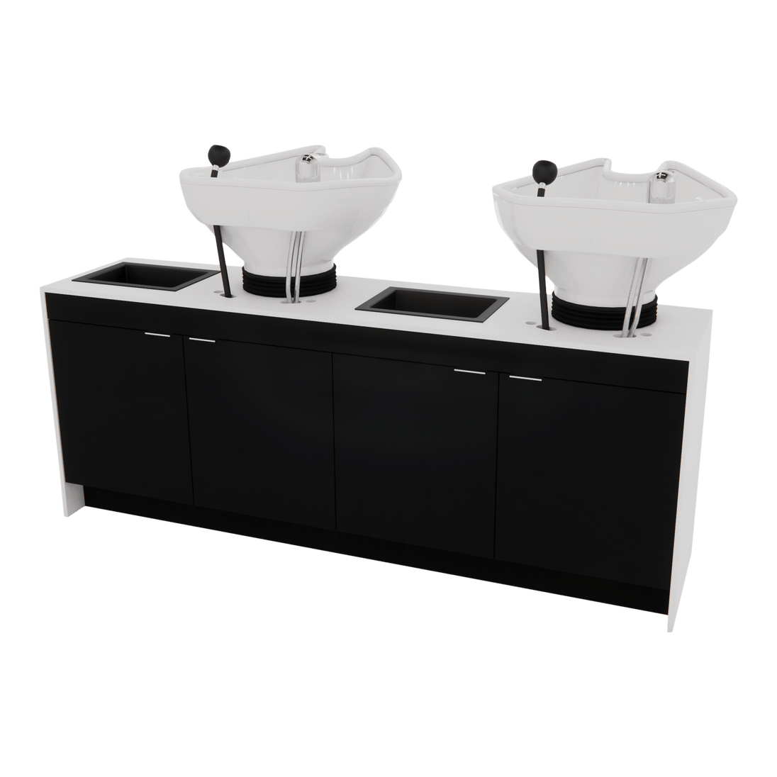 Glo Double Shampoo Backwash with Solid Surface Waterfall Top - Kaemark