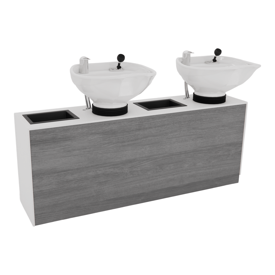 Glo Double Shampoo Backwash with Solid Surface Waterfall Top - Kaemark