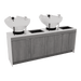 Glo Double Shampoo Backwash with Solid Surface Waterfall Top - Kaemark