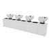 Glo Quad Shampoo Backwash with Solid Surface Waterfall Top - Kaemark