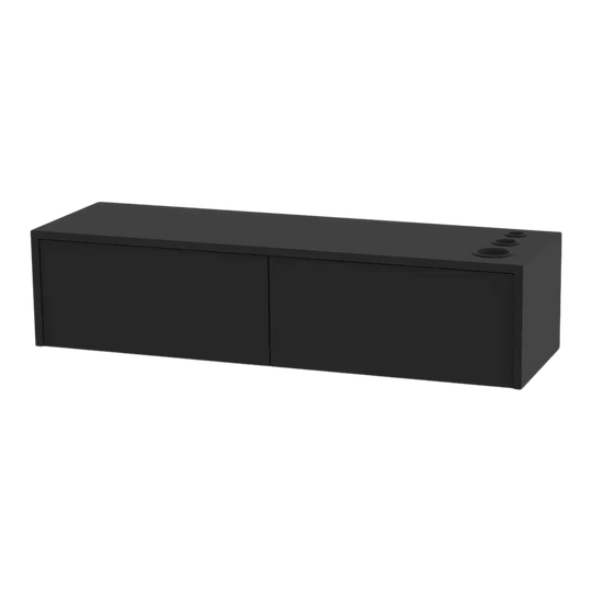 Glo Wall Mount Styling Station with Nestled Appliance Holder (Cabinet Only) - Kaemark
