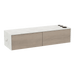 Glo Wall Mount Styling Station with Nestled Appliance Holder and Solid Surface Countertop (Cabinet Only) - Kaemark